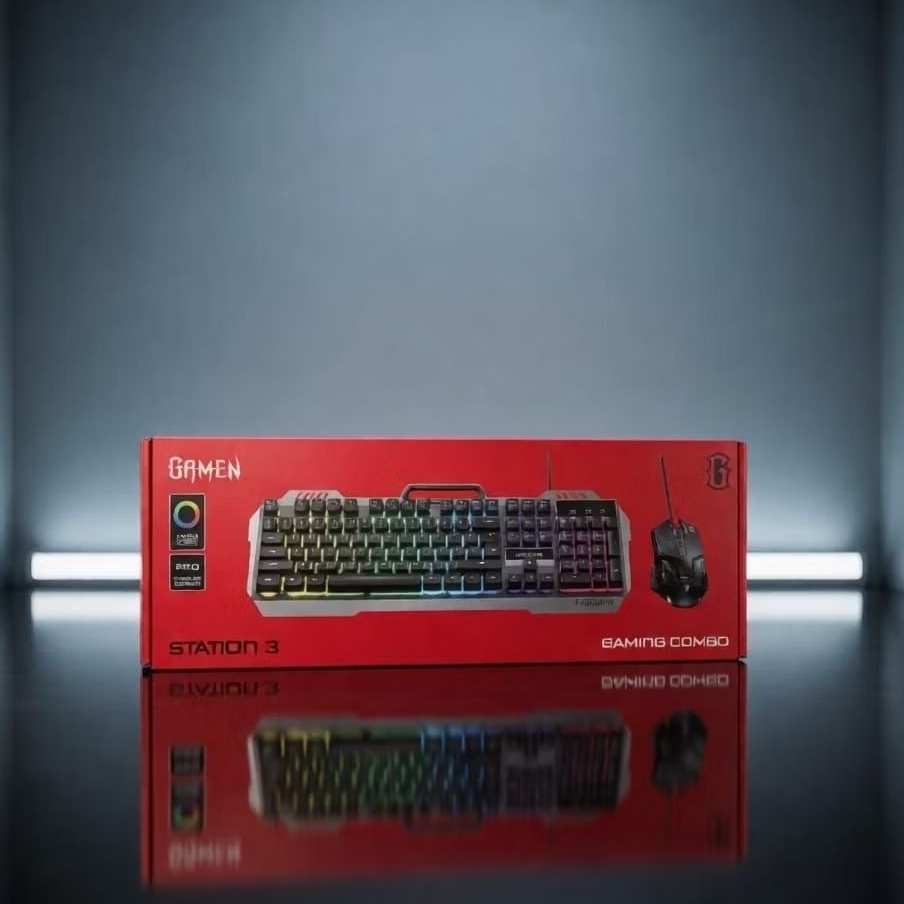 Keyboard Mouse Kabel Gaming Gamen Station 3 RGB