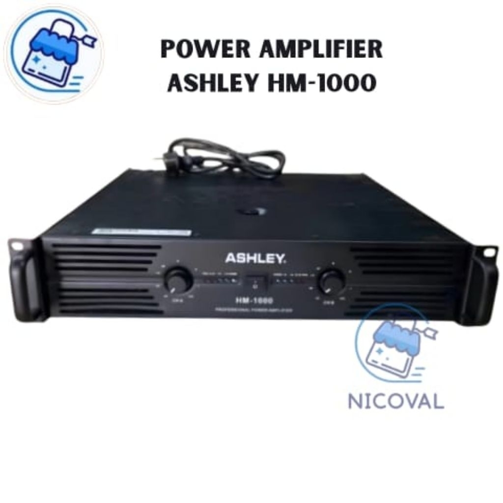 Power Amplifier Ashley HM 1000 HM1000 HM-1000 Original