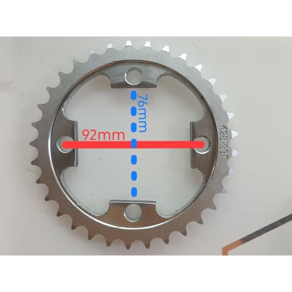 Gear Minitrail Lenka 4tak 428 36T Gear minimoto 4tak 428 36T