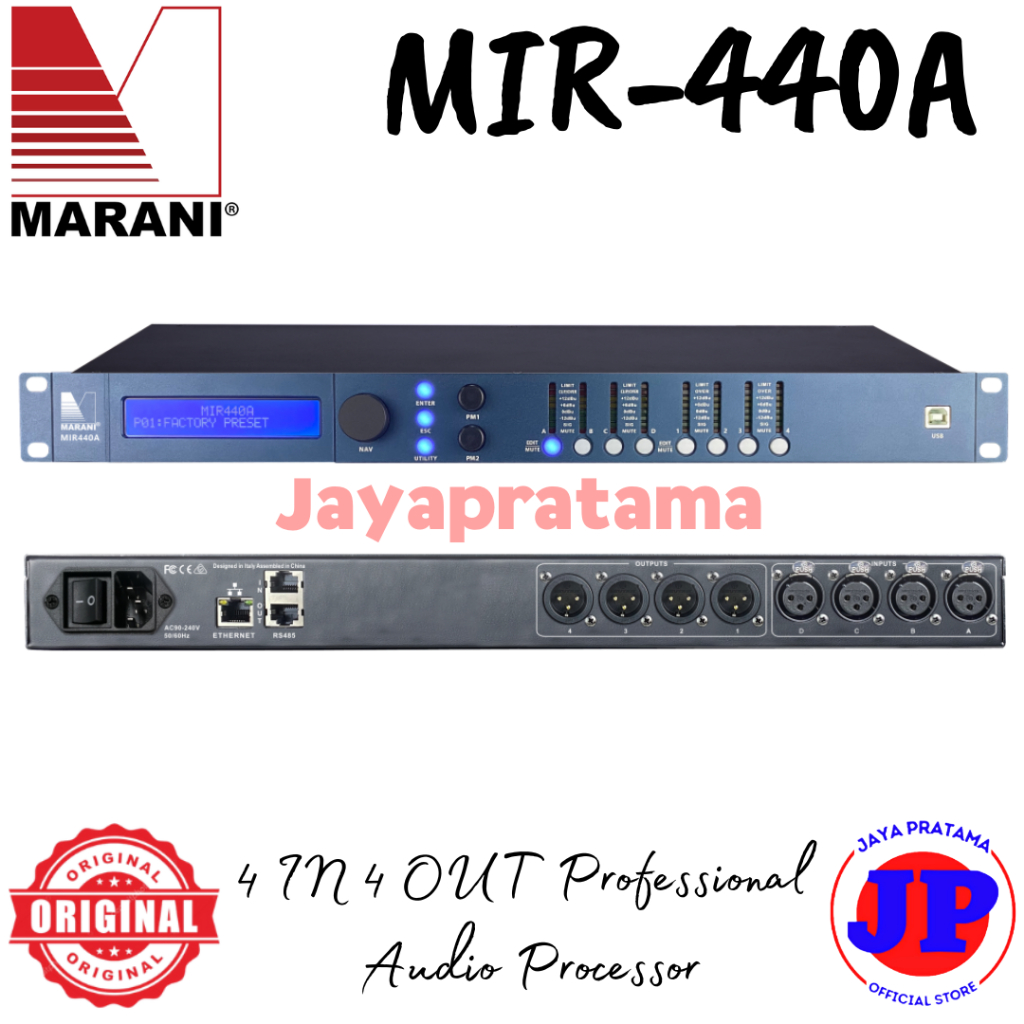 Prosesor Marani MIR-440A 4 IN 4 OUT Professional Audio Processor Original Marani MIR440A DLMS USB