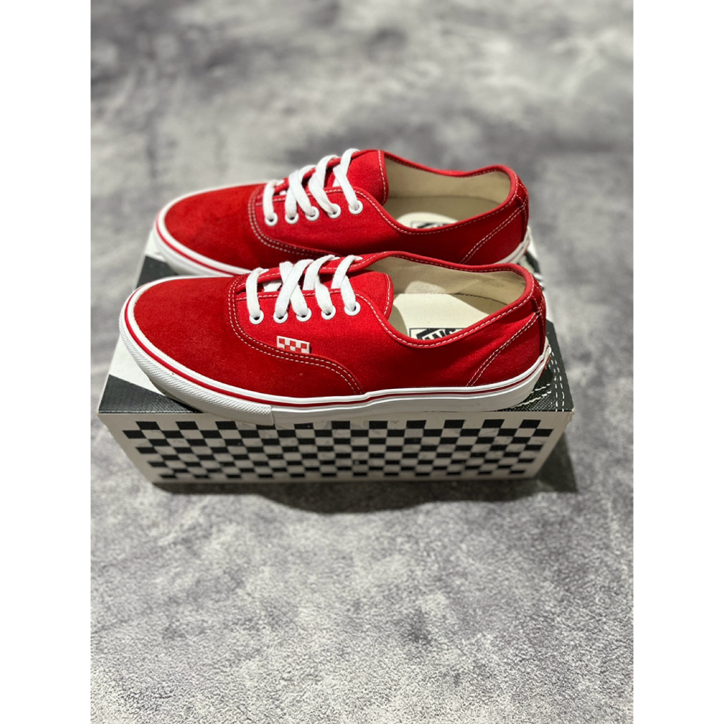 Vans Skate Authentic Red Original Resmi