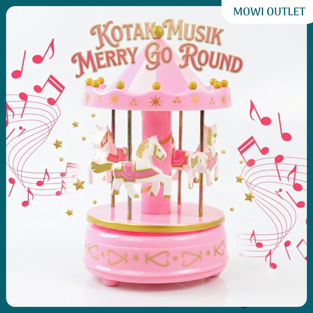 Kotak Musik Mainan Anak Merry Go Round Kotak MUSIC Mainan