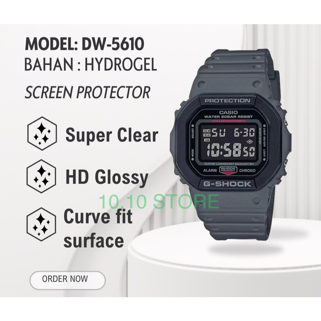ANTIGORES SCREEN PROTECTOR JAM TANGAN DW-5610 DW 5610 DW5610 PELINDUNG KACA / PELINDUNG LAYAR  HYDRO