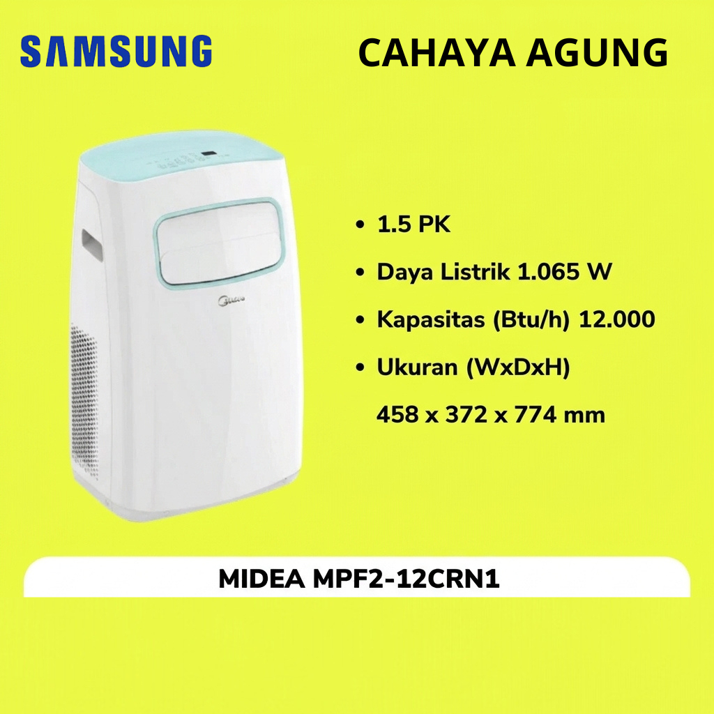 MIDEA AC PORTABLE 1.5PK MPF2-12CRN1