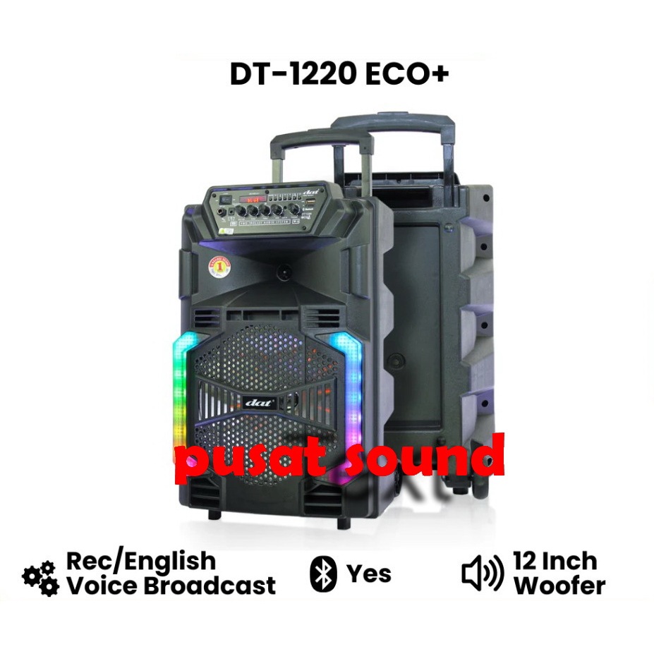 DAT Trolley Speaker DT-1220 / DT1220 Bluetooth 12" Woofer