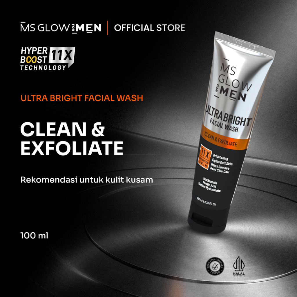 MS Glow For Men Ultra Bright Facial Wash - 100 ml