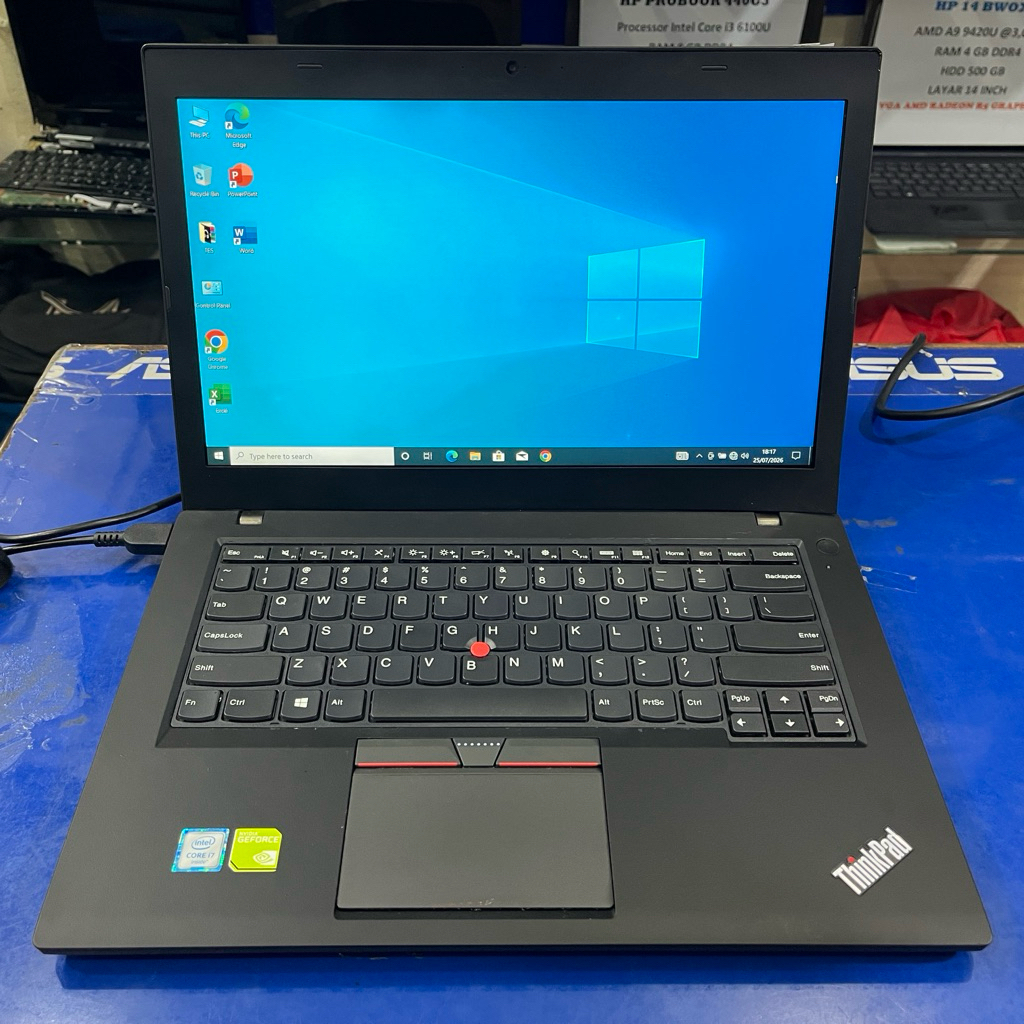 Laptop Lenovo T460 Core i7 Gen 6 Nvidia 940MX Ram 8GB SSD 512GB SAMSUNG Layar 14 Inch FHD Laptop Gam