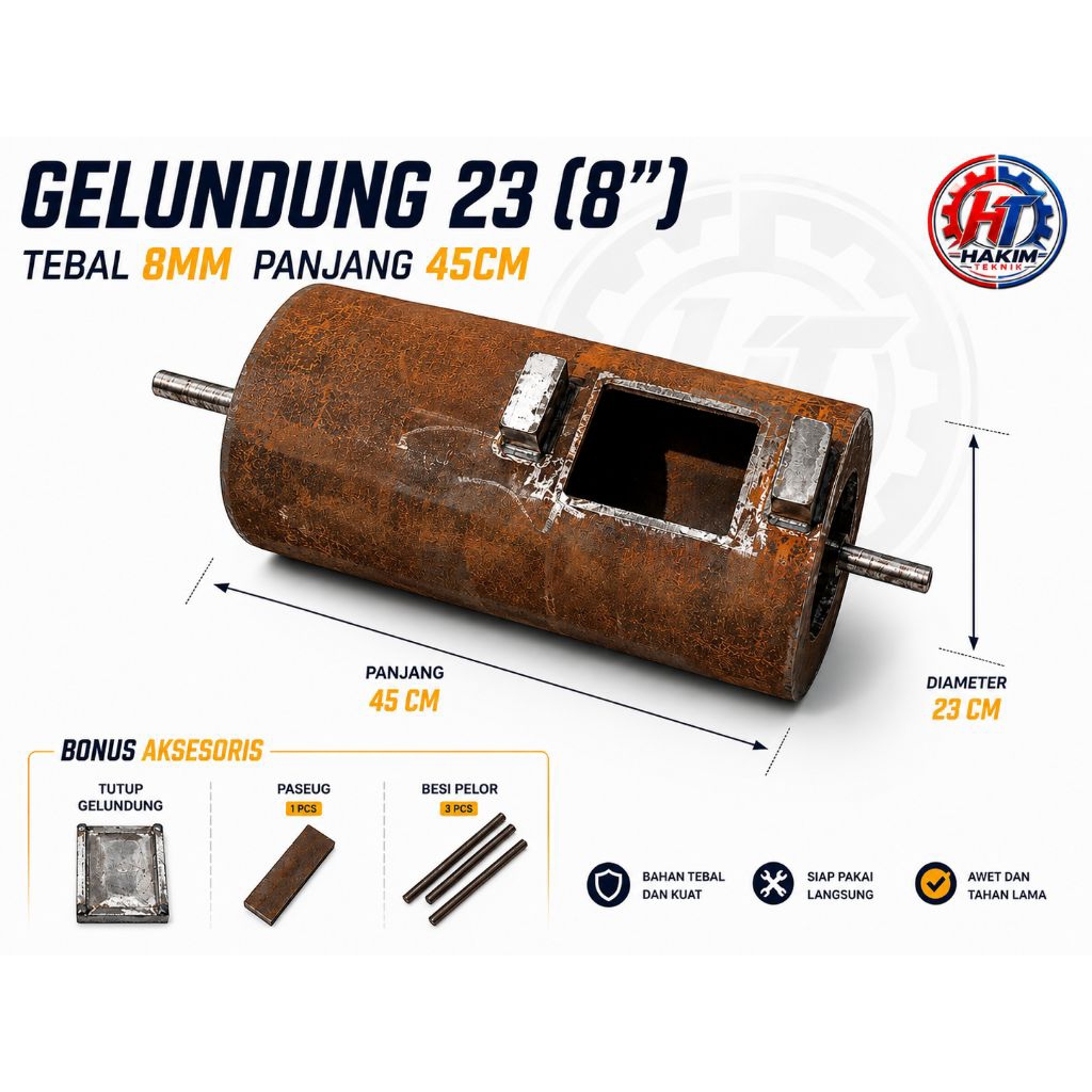 gelundung emas 23(8")