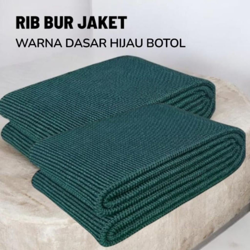 Kain Rib/bur jaket Polyester untuk bagian kerah lengan pinggang
