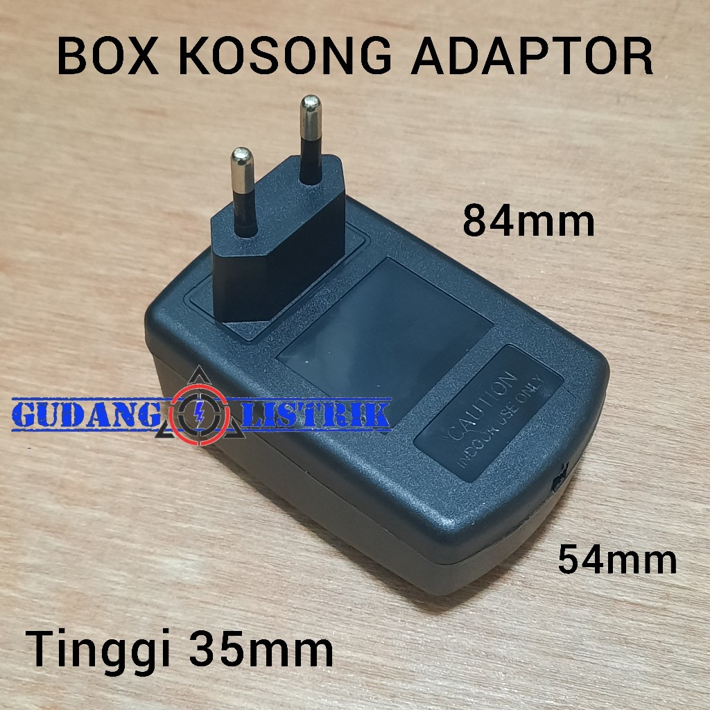 1pcs Box Kosongan Adaptor Box Komponen DIY Elektronika Tanpa
