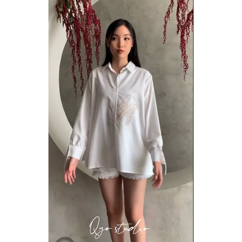 QYO Studio - Iris White Shirt (Preloved)