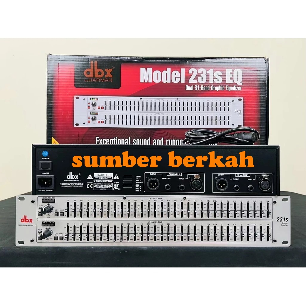 EQUALIZER DBX 231S  ( 2x 31 band )/ DBX 231s/DBX 231silver