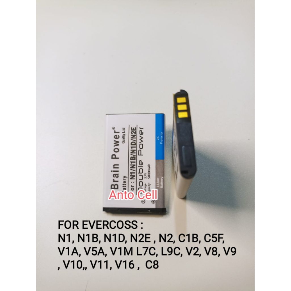 Baterai Evercoss N1 N1B N1D N2 N2E V1A V5A V1M C8 C5F C1B V2 V8 V9 V10 V11 V16 L7C L9C Double power 