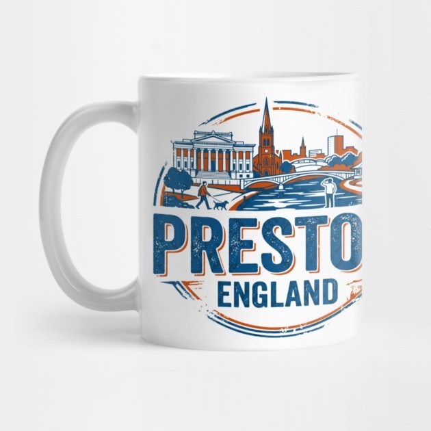 Preston England Skyline Riverside Park View - Preston Tea Mug
