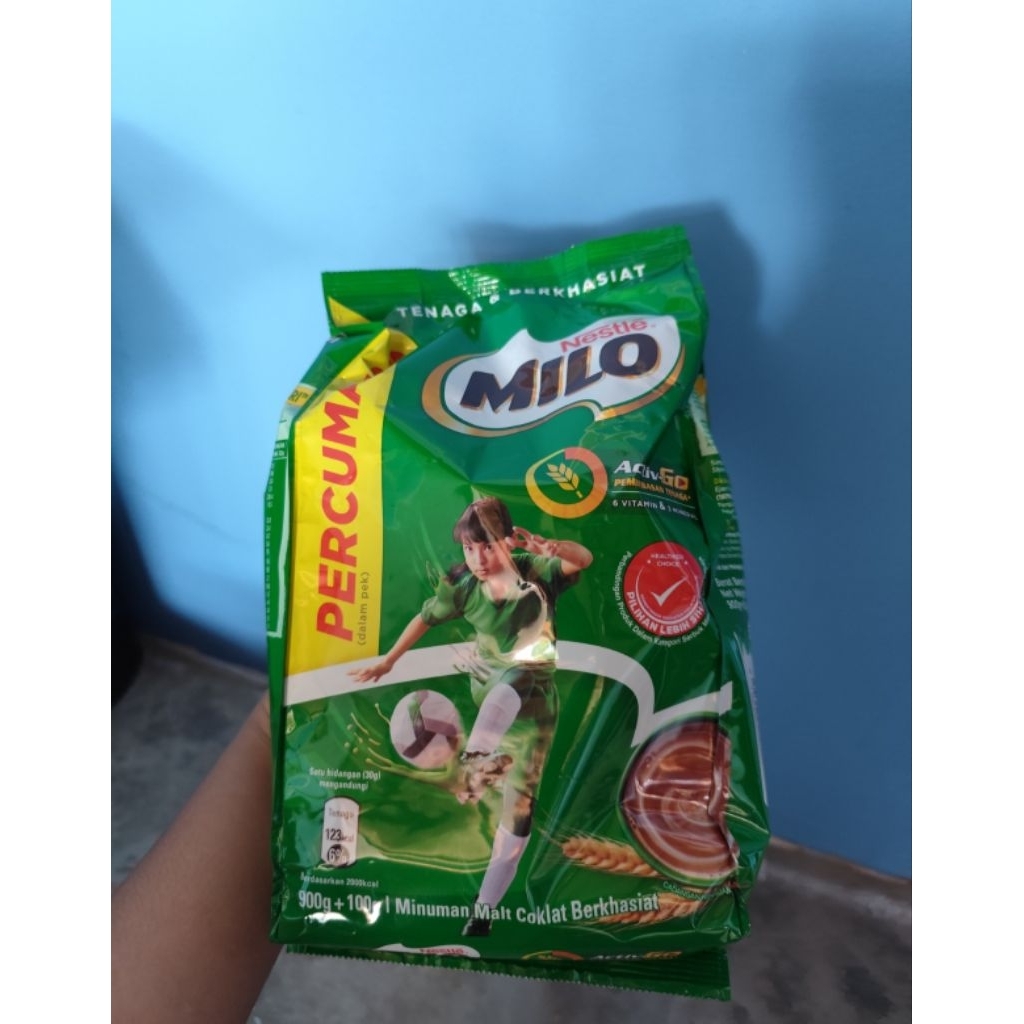 Milo Nestle Malaysia Susu Coklat Bubuk 900 Gram Original