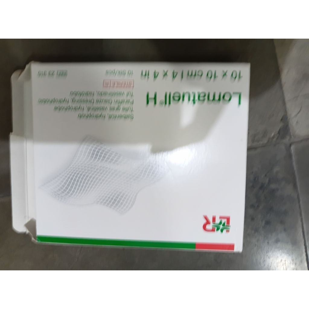 10pcs Lomatuell Kasa Steril 10x10cm - Antibiotik, Tidak Menempel, Luka Ringan