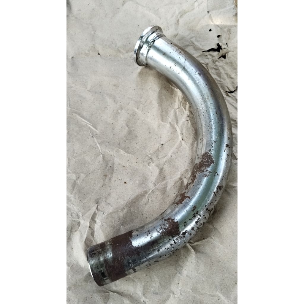leher knalpot pipa knalpot sambungan knalpot exhaust pipe Yamaha rx125 RX125 twin RX twin rd125 orig