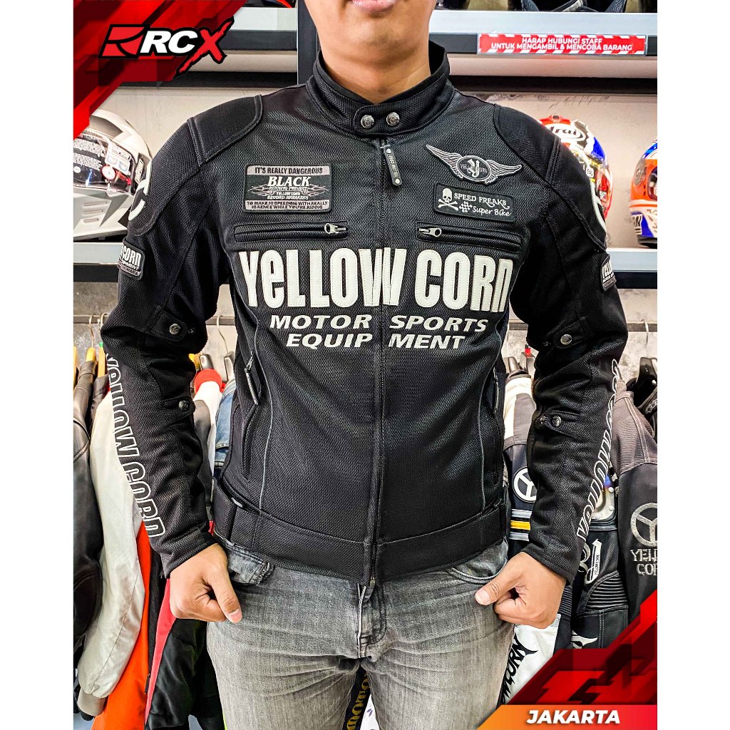 Jacket Yellow Corn YB-0102 Black White Original Second 2nd bekas RCX