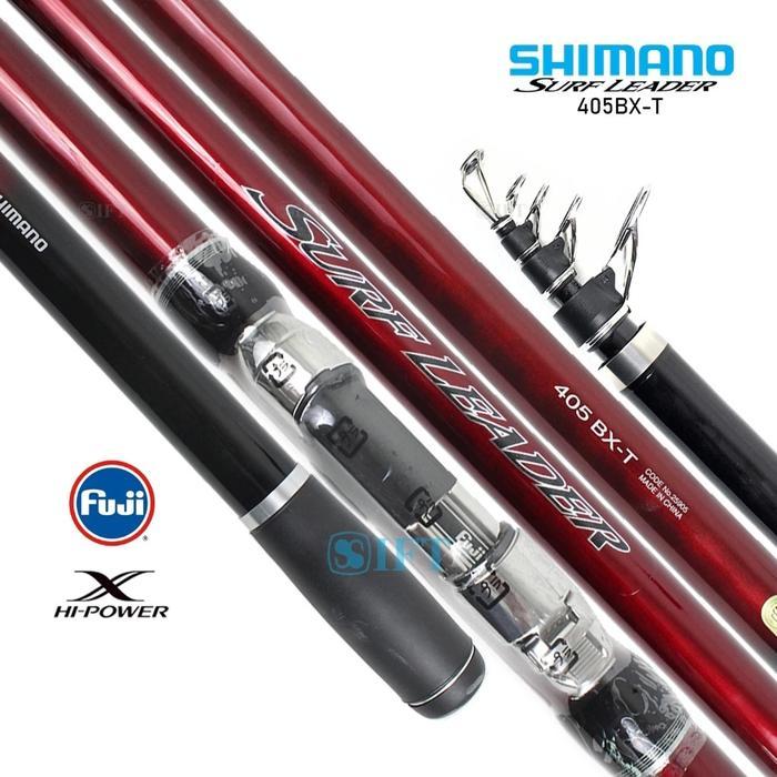 Rod Joran Pancing Shimano Surf Leader Telescopic Model Surf Landbase Fishing