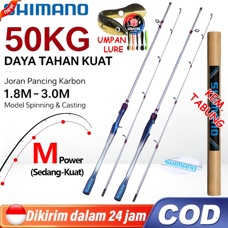 Ori Joran Pancing Jigging - HRS Carbon Solid Extra Lifting Power Butt Joint PE2-6 - Pancingan Triple