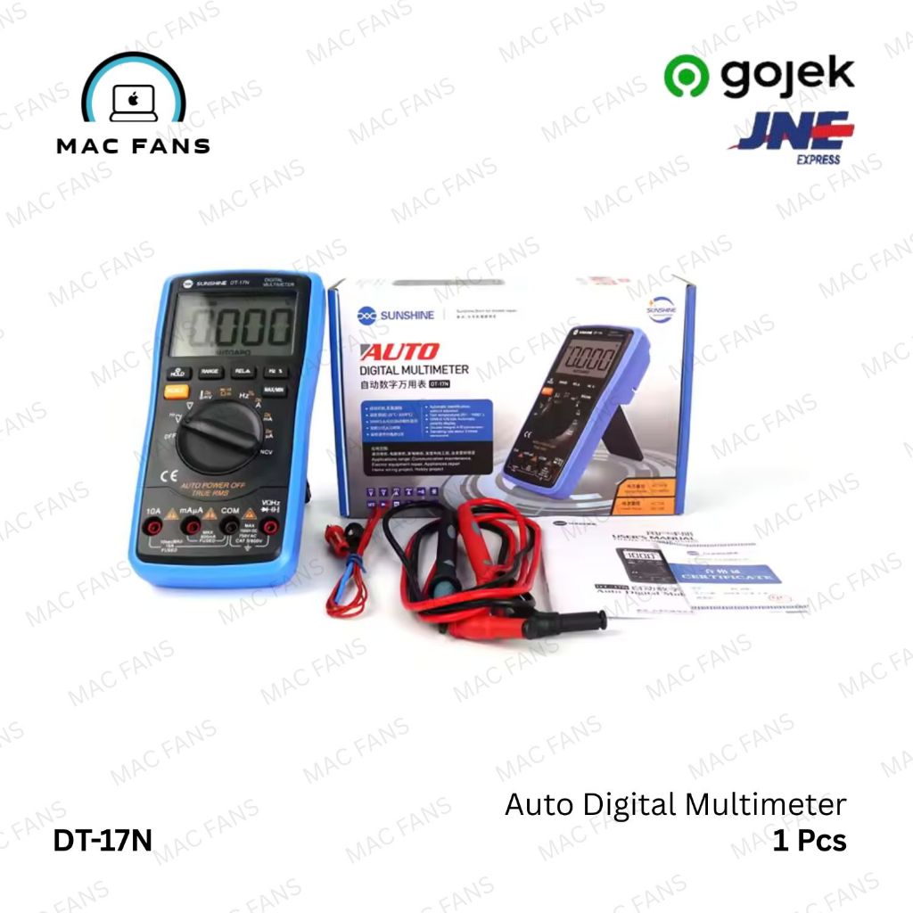 MULTITESTER MULTIMETER DIGITAL SUNSHINE DT-17N