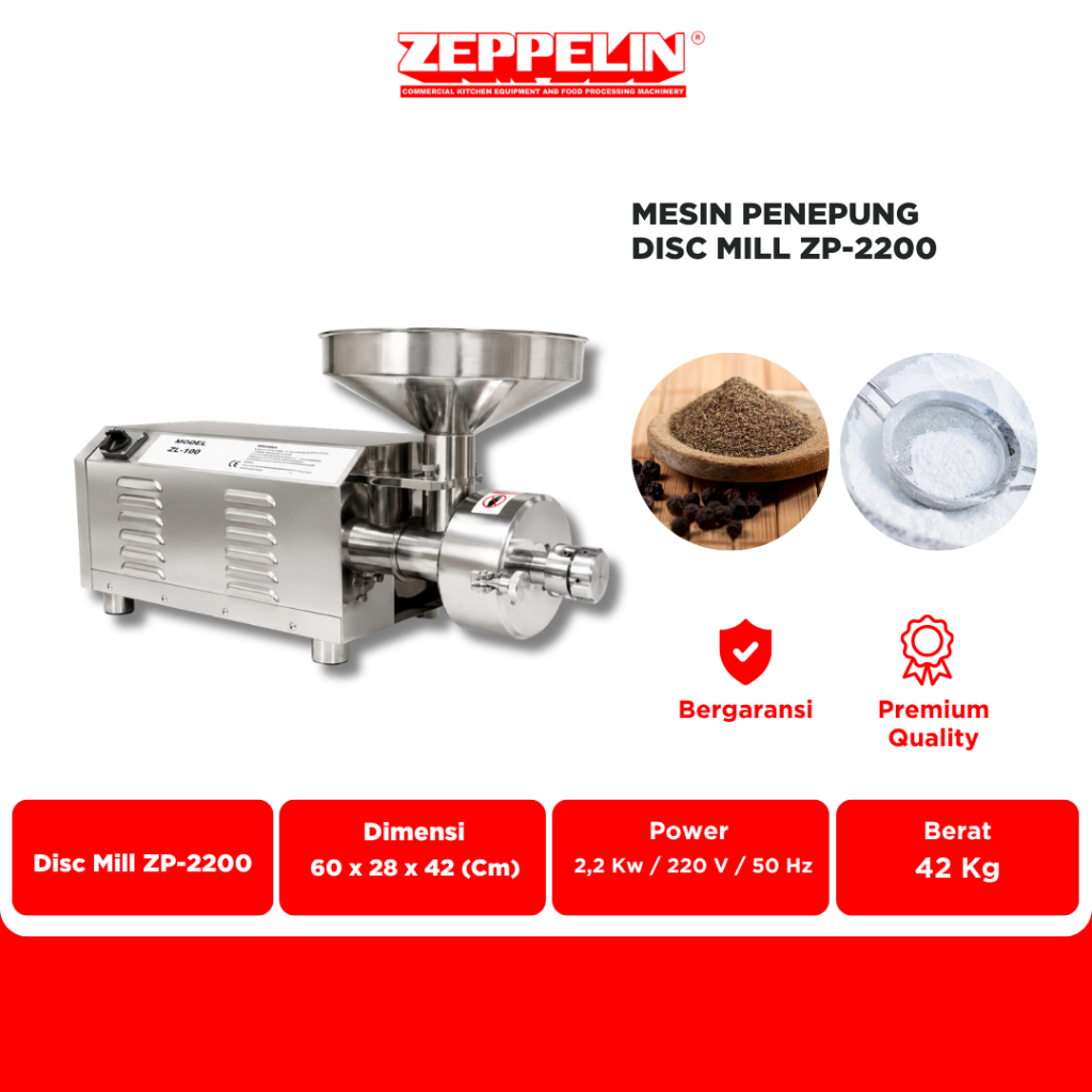 Zeppelin Disc Mill Penepung