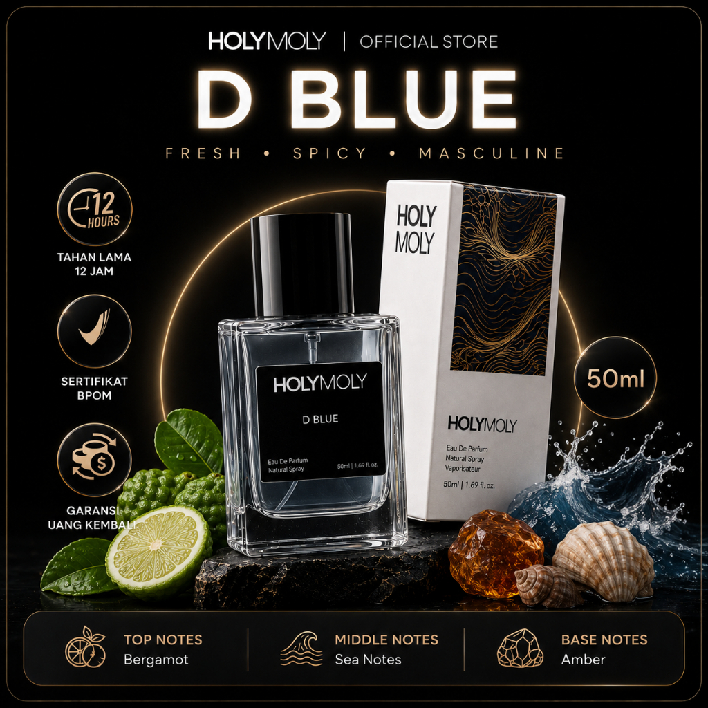 Holymoly - Dnhil Blue Parfum Pria Aroma Seger Spicy Maskulin