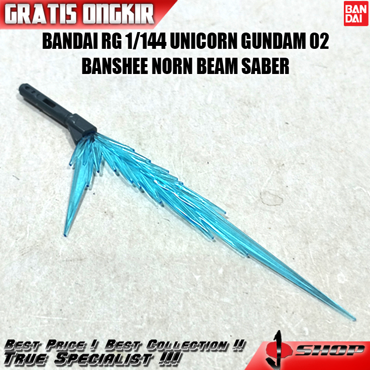 BANDAI RG 1/144 UNICORN GUNDAM 02 BANSHEE NORN BEAM SABER RG456