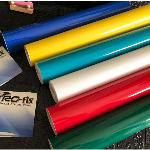 Stiker skotlet motor glossy mengkilap panjang 1 meter x lebar 45cm profix premium color vinyl