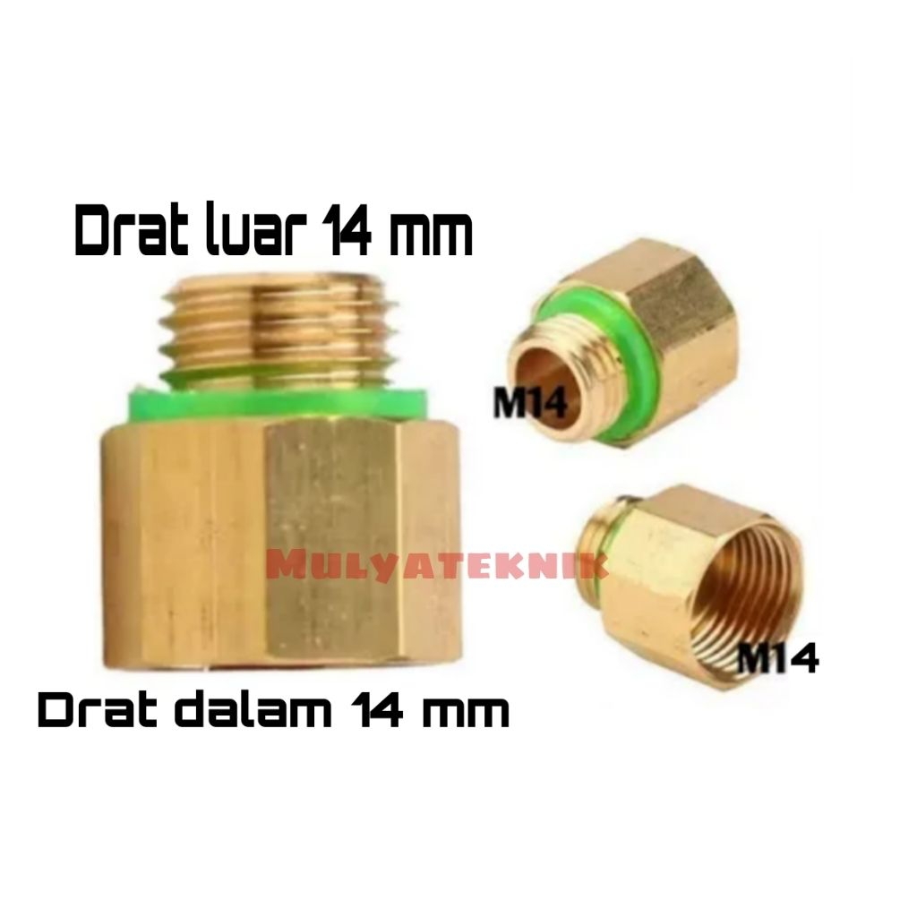 Nepel 14 mm to 14 mm double nepel sprayer 14 mm x 14 mm