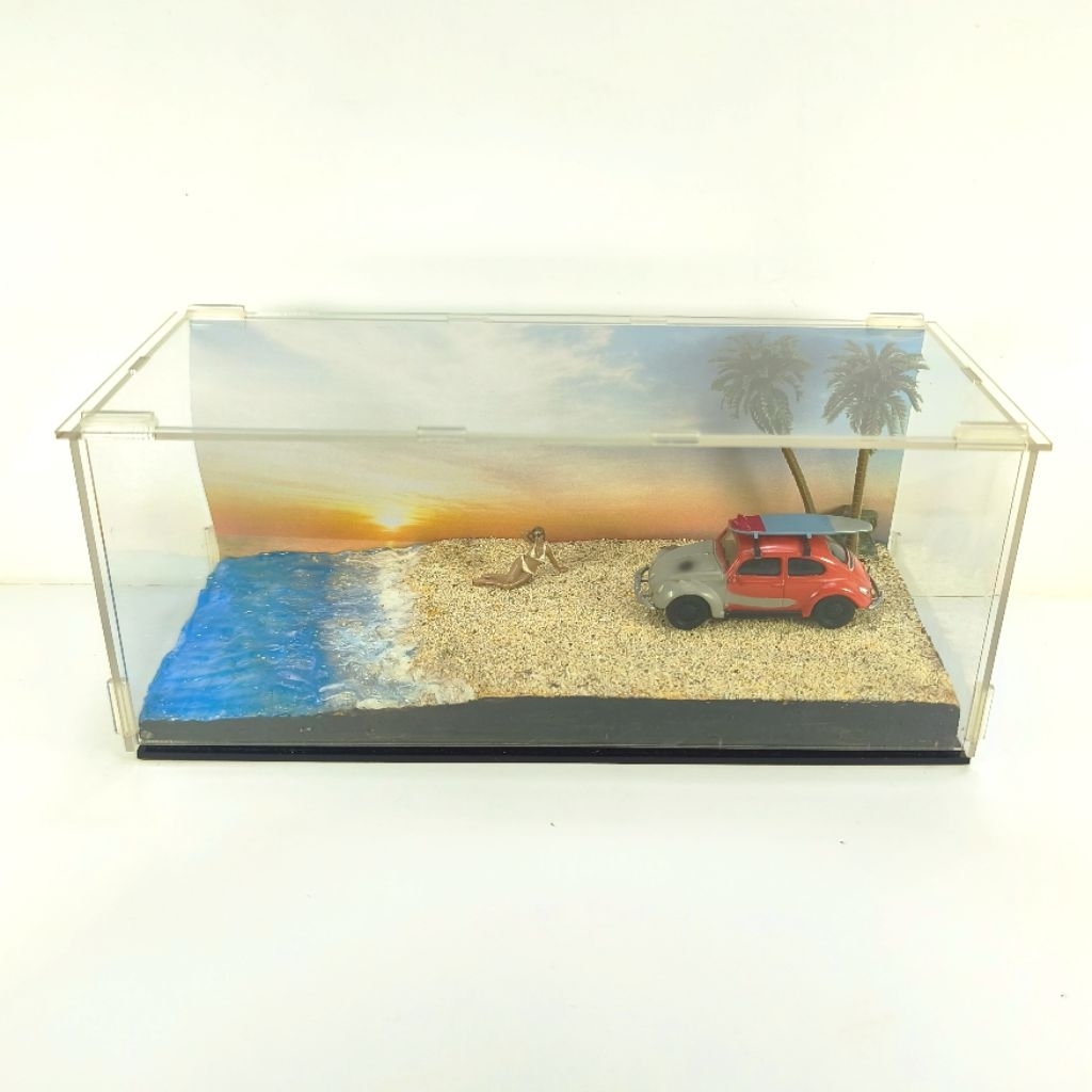 Diorama Akrilik Pantai 1:64