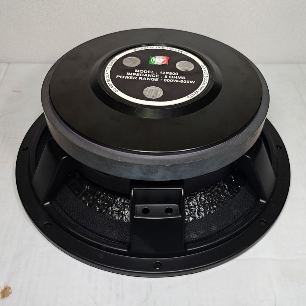 Komponen Speaker / 12 Inch / RCF 12P800 BLACK / VC 4 IN / RCF 12 P 800 12 P800 / 97 dB - RMS 600 Wat