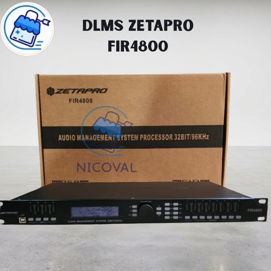 DLMS Zetapro FIR4800 Speaker Management 4 In 8 Out