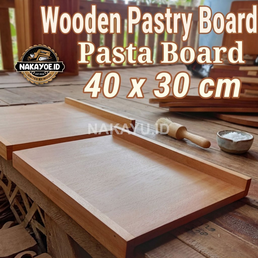 Pastry board talenan kue 40x30cm kayu talenan adonan kue || talenan kayu murah || Alas adonan