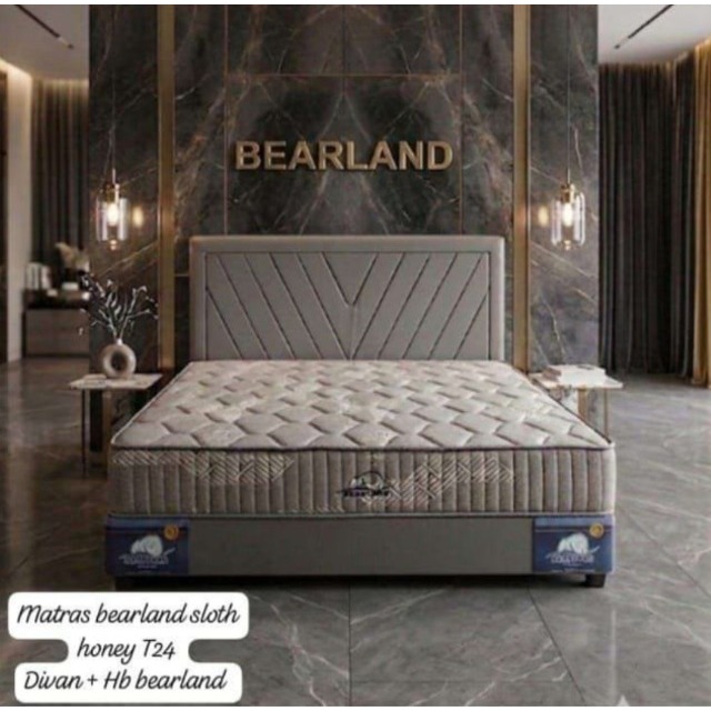 Springbed Fullset Tempat Tidur Bearland by Olympic type Sloth Ekonomis