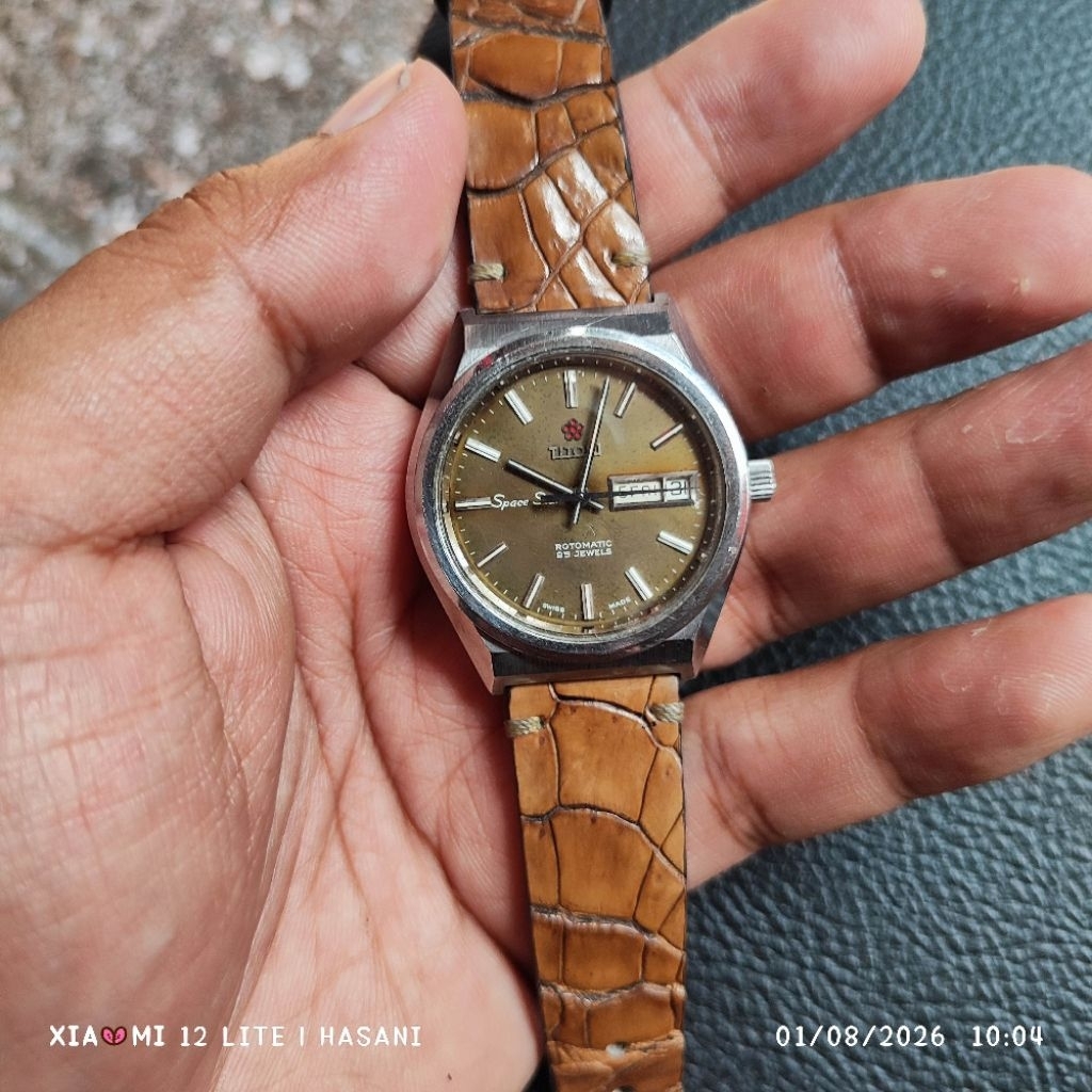 jam tangan titoni space star TR 909 rare hi bite 28600 BPH