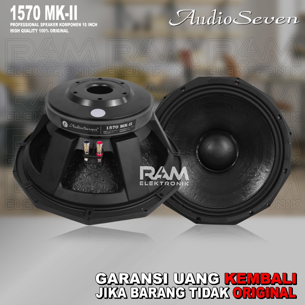 Komponen Speaker 15 Inch AUDIO SEVEN PD1570 | PD 1570 MK II Original