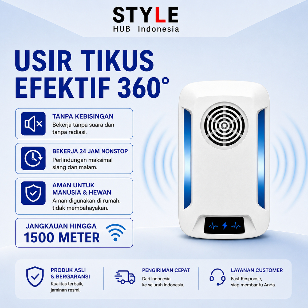[Tikus itu menghilang]2026 New Pengusir Tikus Ultrasonik Pengusir Tikus Nyamuk Laba-laba Pengusir Ha