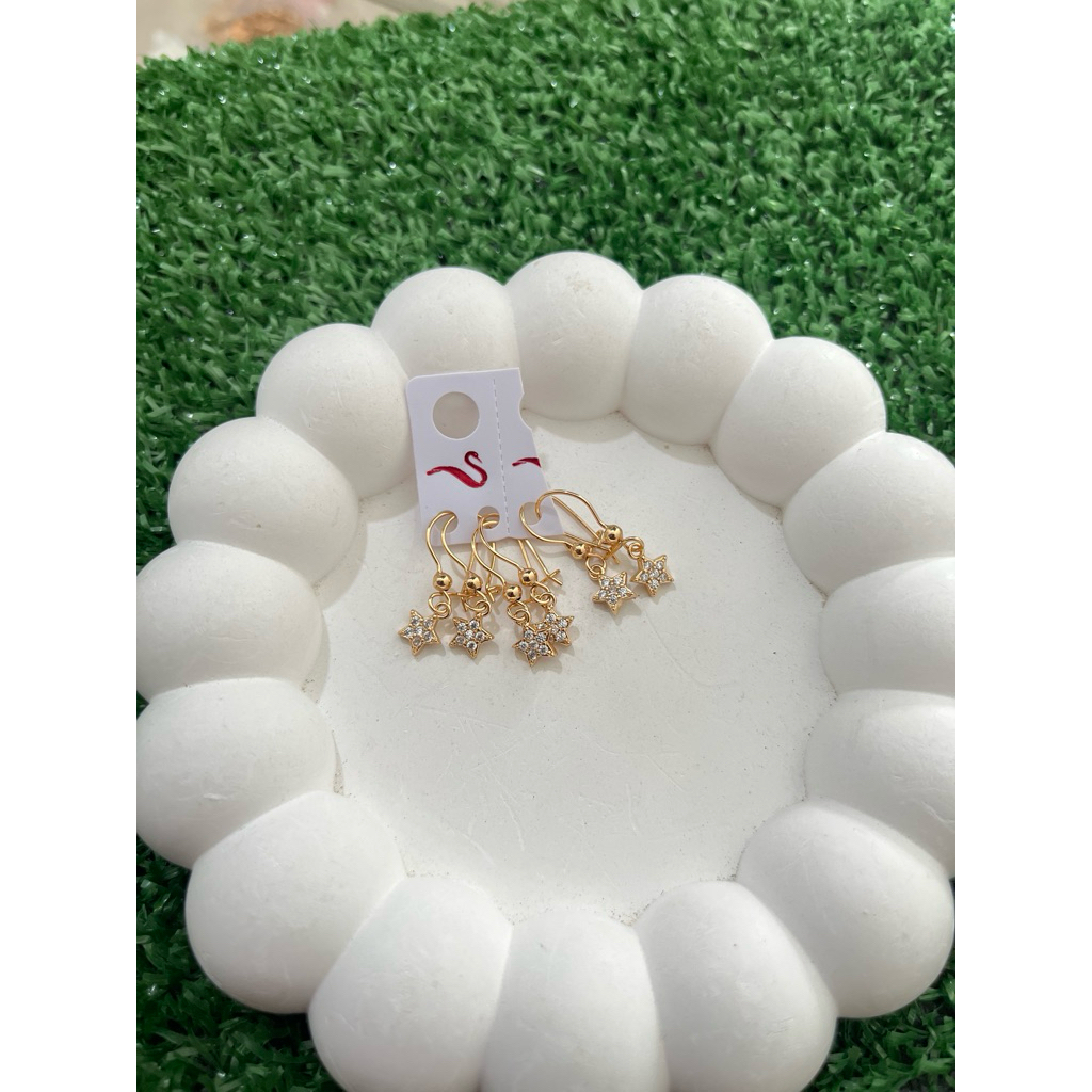 LUXURY Anting Gantung Xuping Bintang Kecil Gold