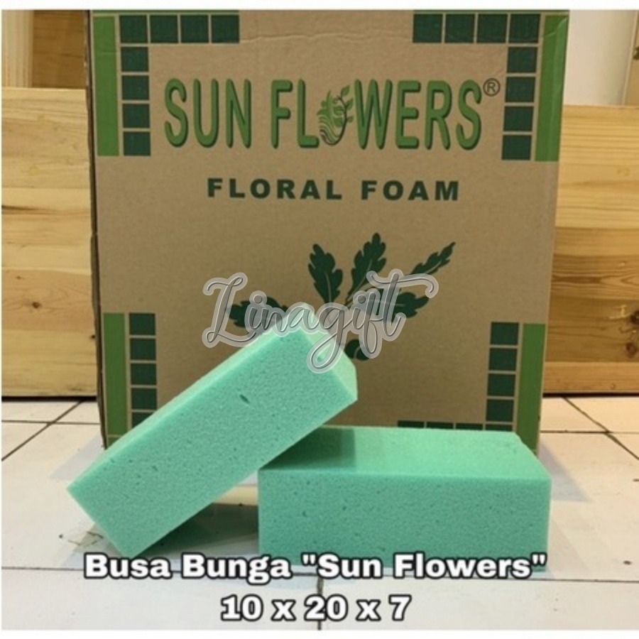 FLORAL FOAM - BUSA GABUS BUNGA / KERING OASIS OASE FLOWER HIJAU / PUTIH / ELASTIS