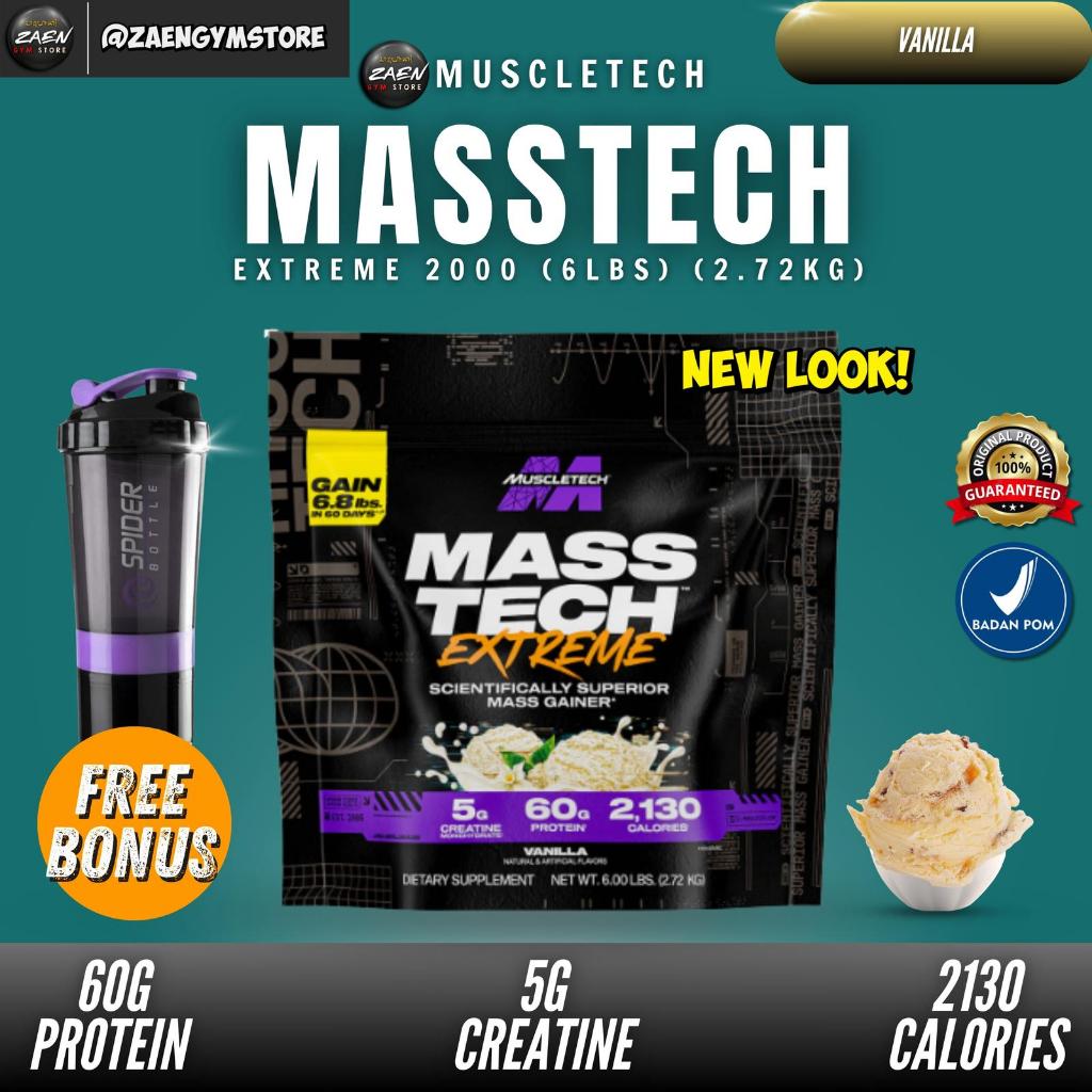 Muscletech Masstech Extreme 6 Lbs Mass Gainer - Vanilla 6 Lbs