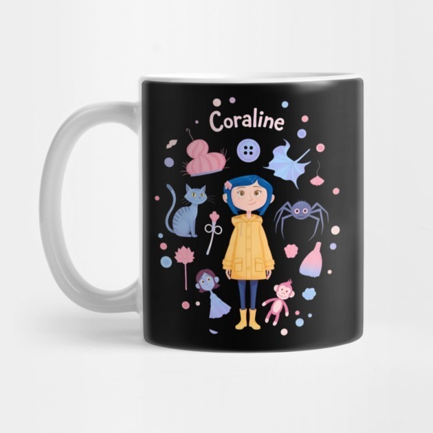 Coraline Characters and Objects - Coraline Tea Mug