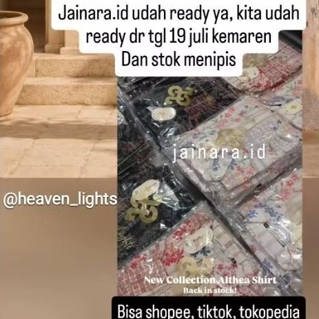 Althea Shirt series Heaven Lights / Jastip Heaven Lights