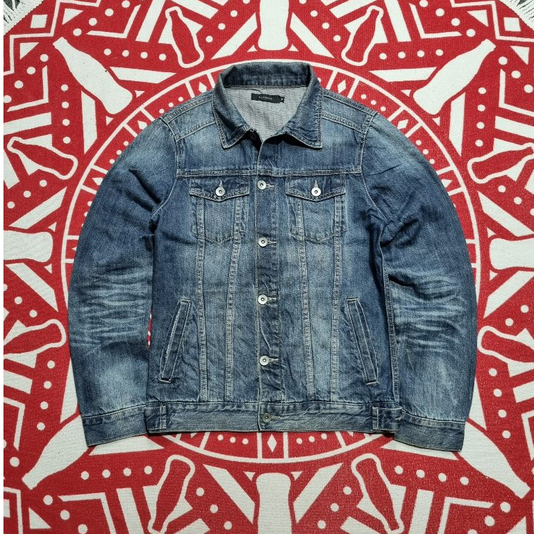 Denim Jacket Roshell washing trucker jeans type 3