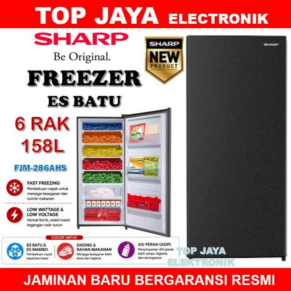 FREEZER SHARP 6 RAK 158L/SHARP FREEZER ES BATU 6 RAK NEW SERIES