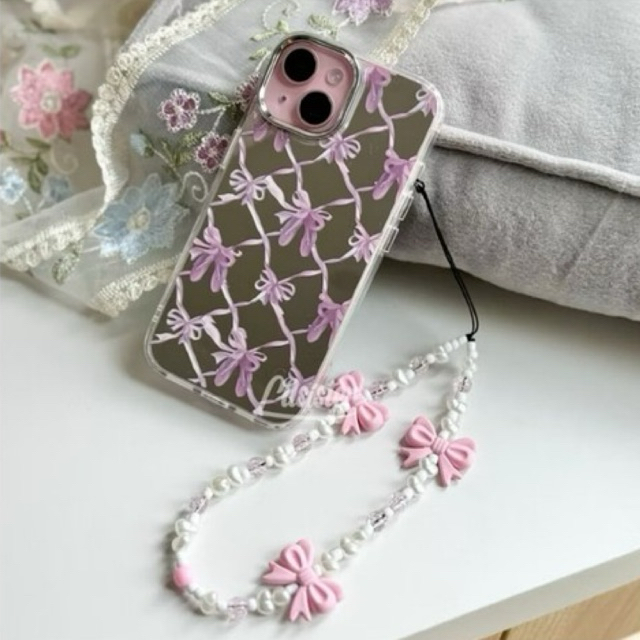 case mirror kaca pita pink iphone 11