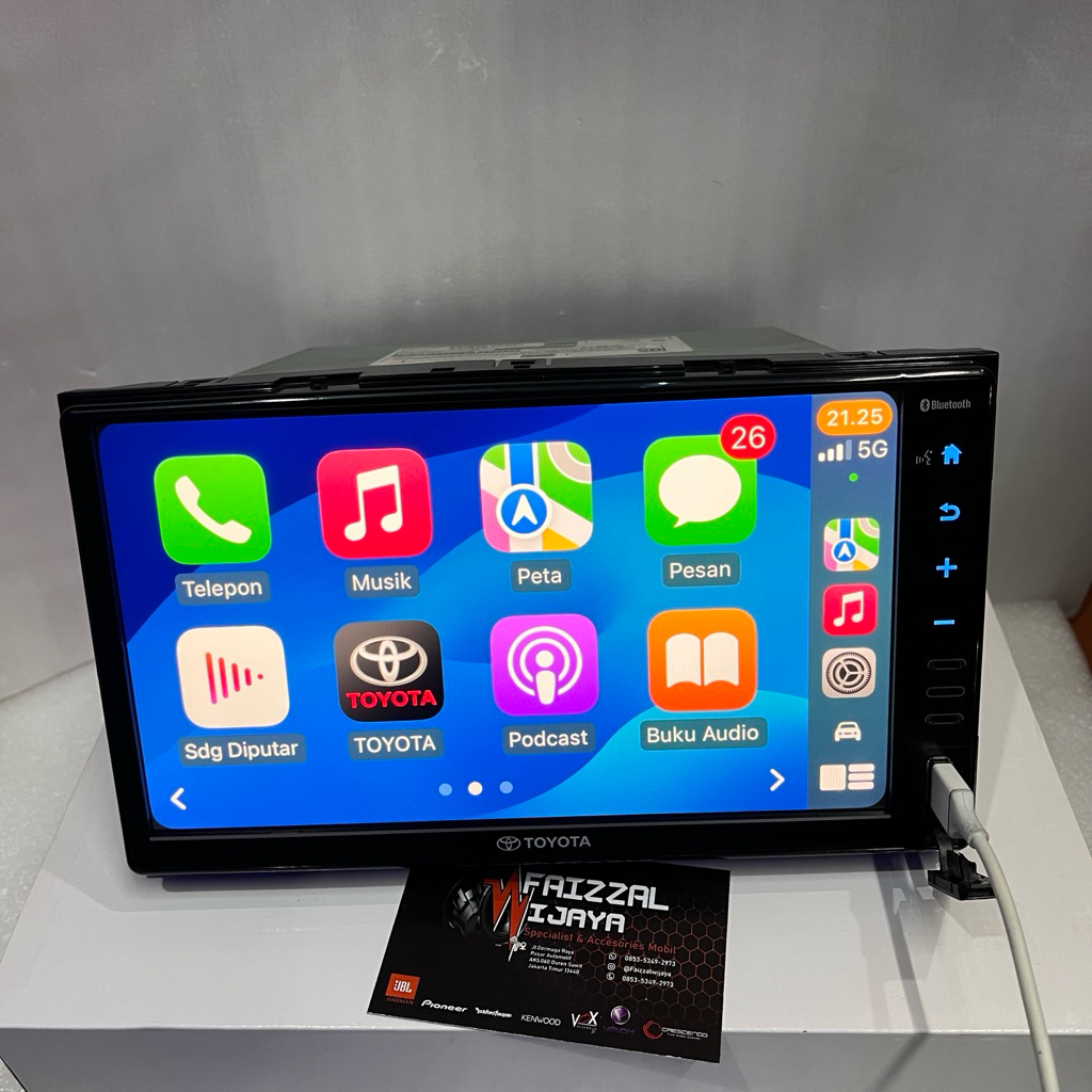 Head unit Toyota Fortuner VRZ 2020-2021 Apple carplay Android auto