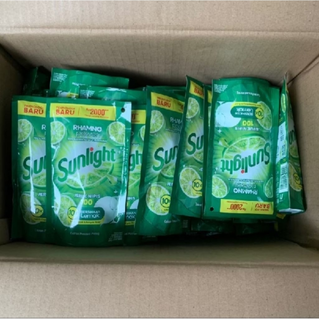 [ Grosir 1 Karton/72 Pouch ] Sunlight Sabun Cuci Piring Cair Pouch 2000