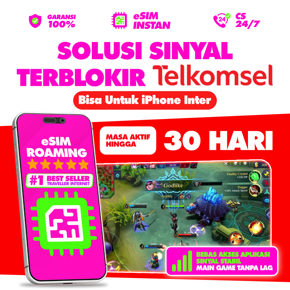 eSIM Indonesia Telkomsel Blokir IMEI iPhone Android Inter Unblock iMEI | eSIM Telkomsel Anti Blokir 