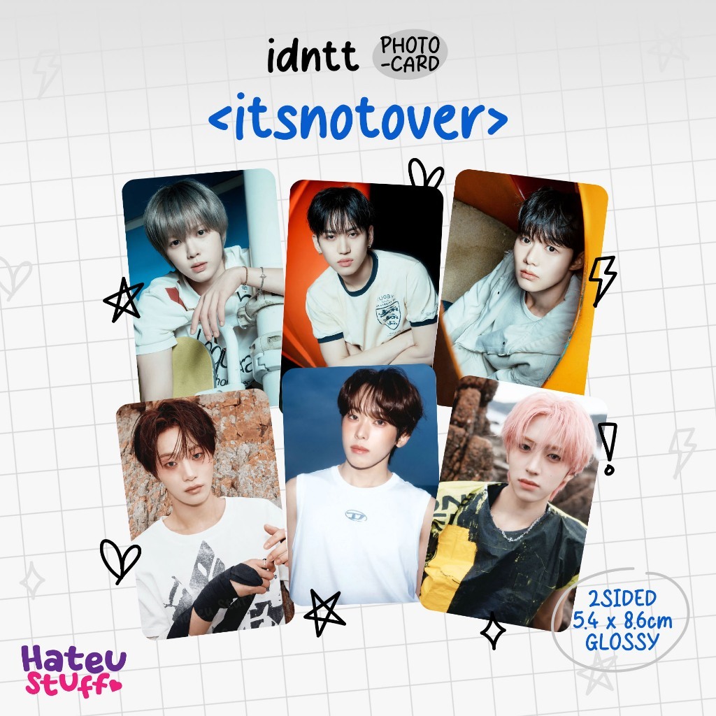 idntt unofficial photocard itsnotover (uneverm8t + yesw8are + itsnot5ver)